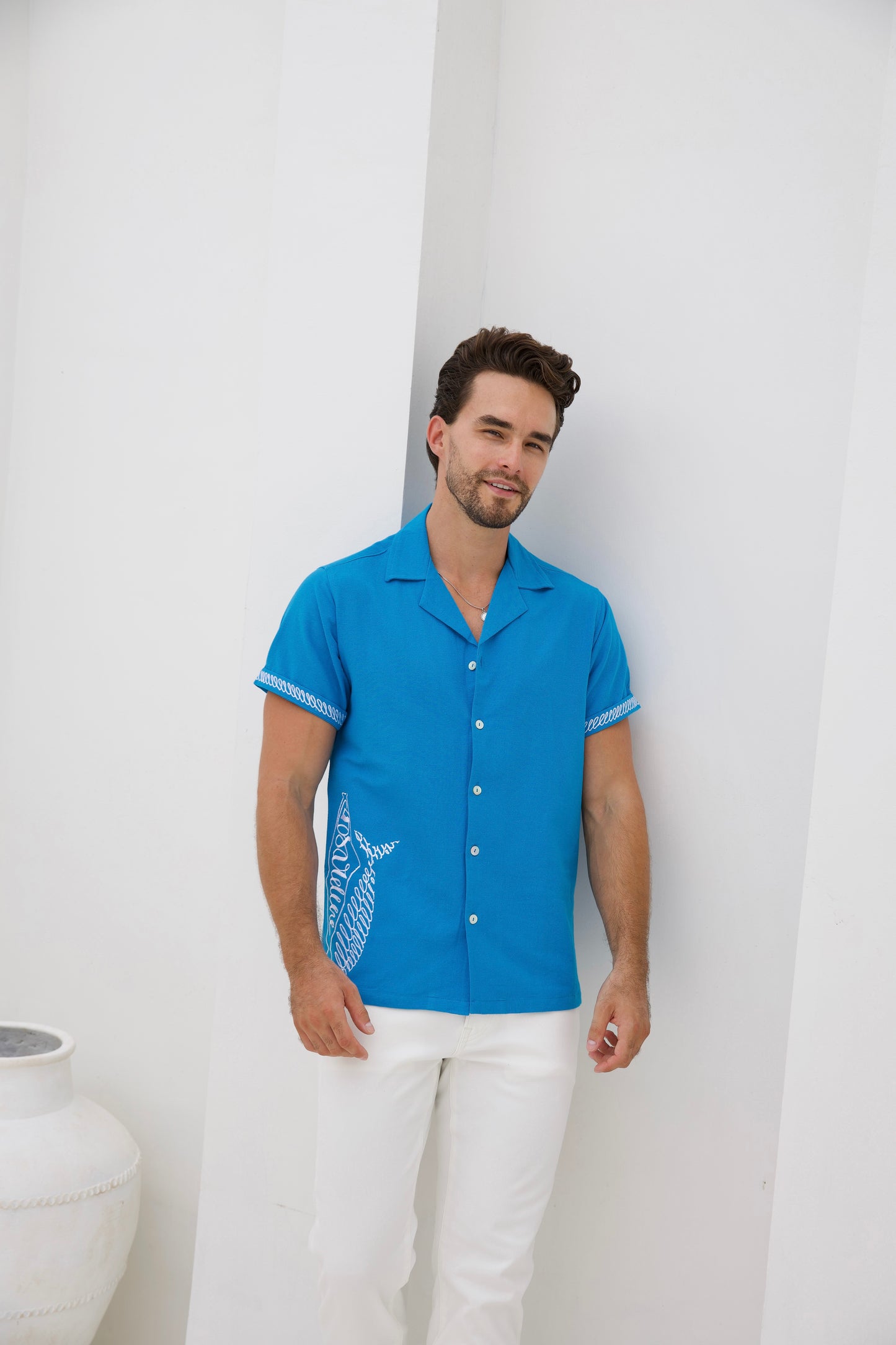 Le Sardine Blue - Embroidered - Mr Palm