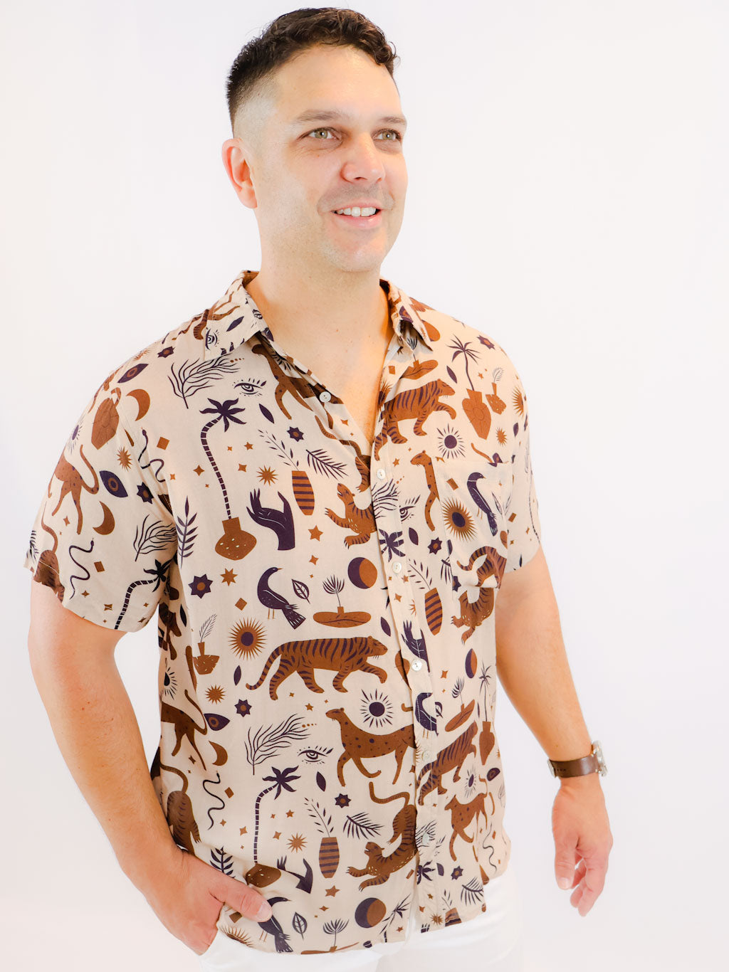 Prowl Short Sleeve Party Shirt - Mr Palm