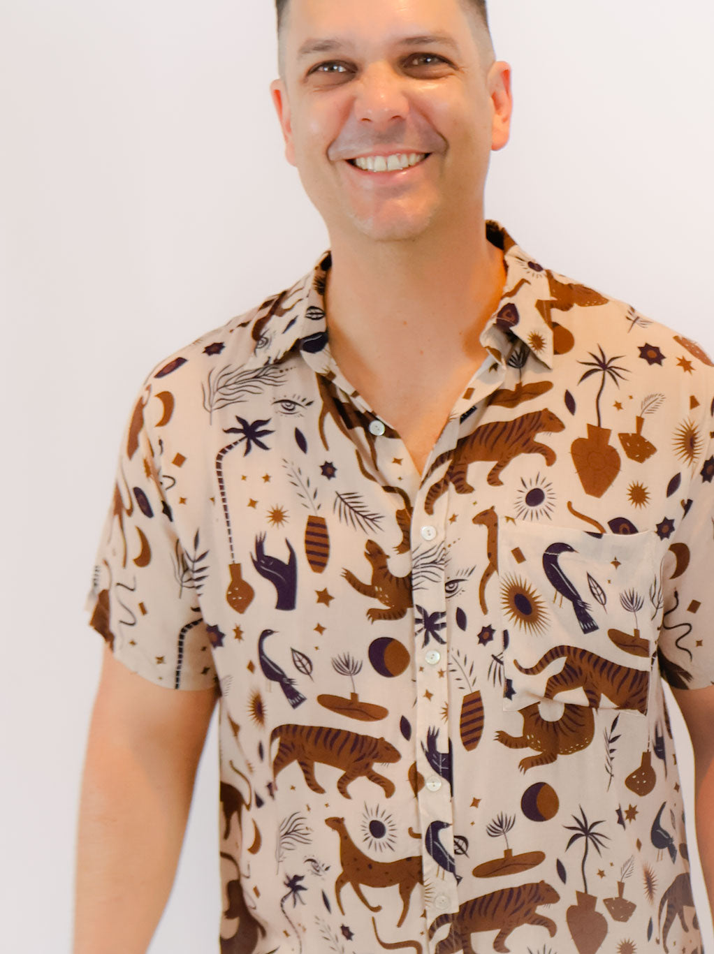 Prowl Short Sleeve Party Shirt - Mr Palm