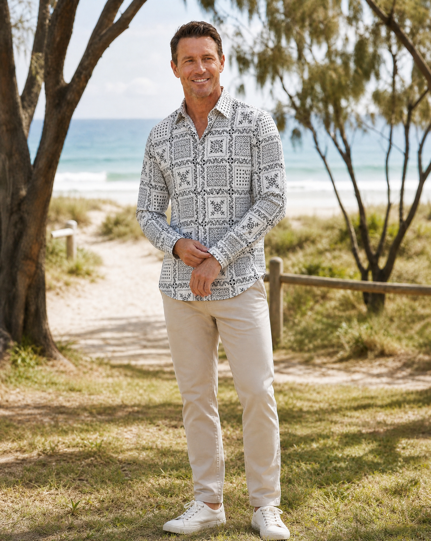 Anton Floral Shirt - Long Sleeve - Mr Palm