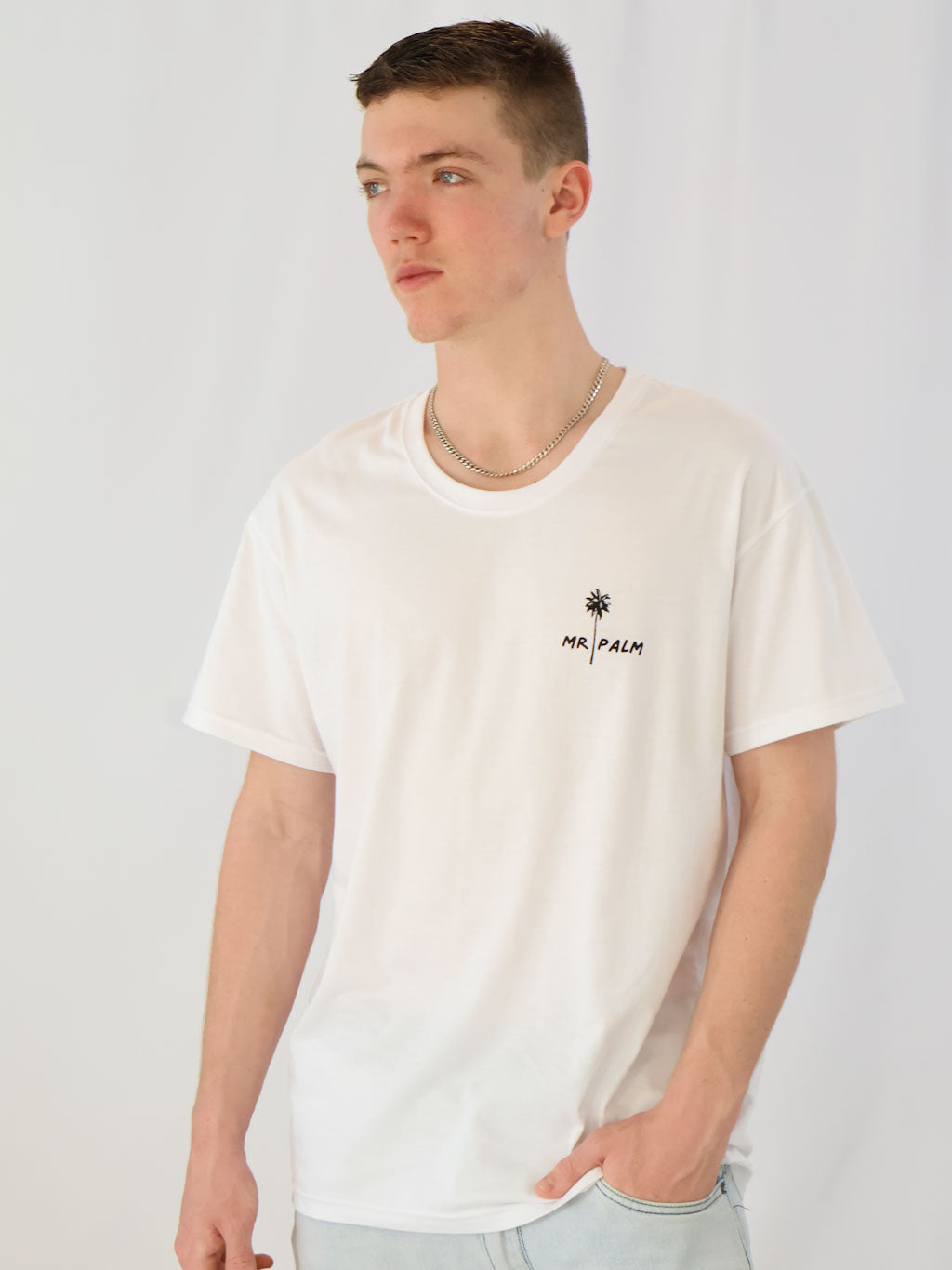 Basic Tee - White - Mr Palm