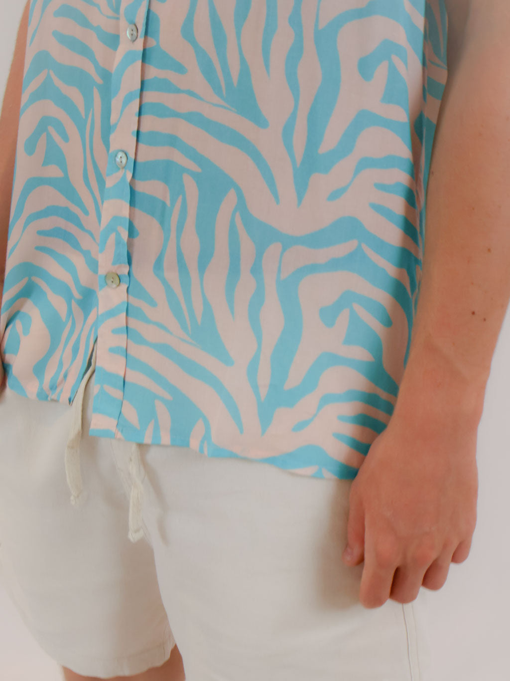 Zebra Swirl Short Sleeve Party Shirt - Mr Palm