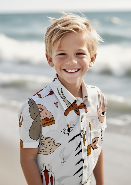 Greek Boheme Shirt- Kids