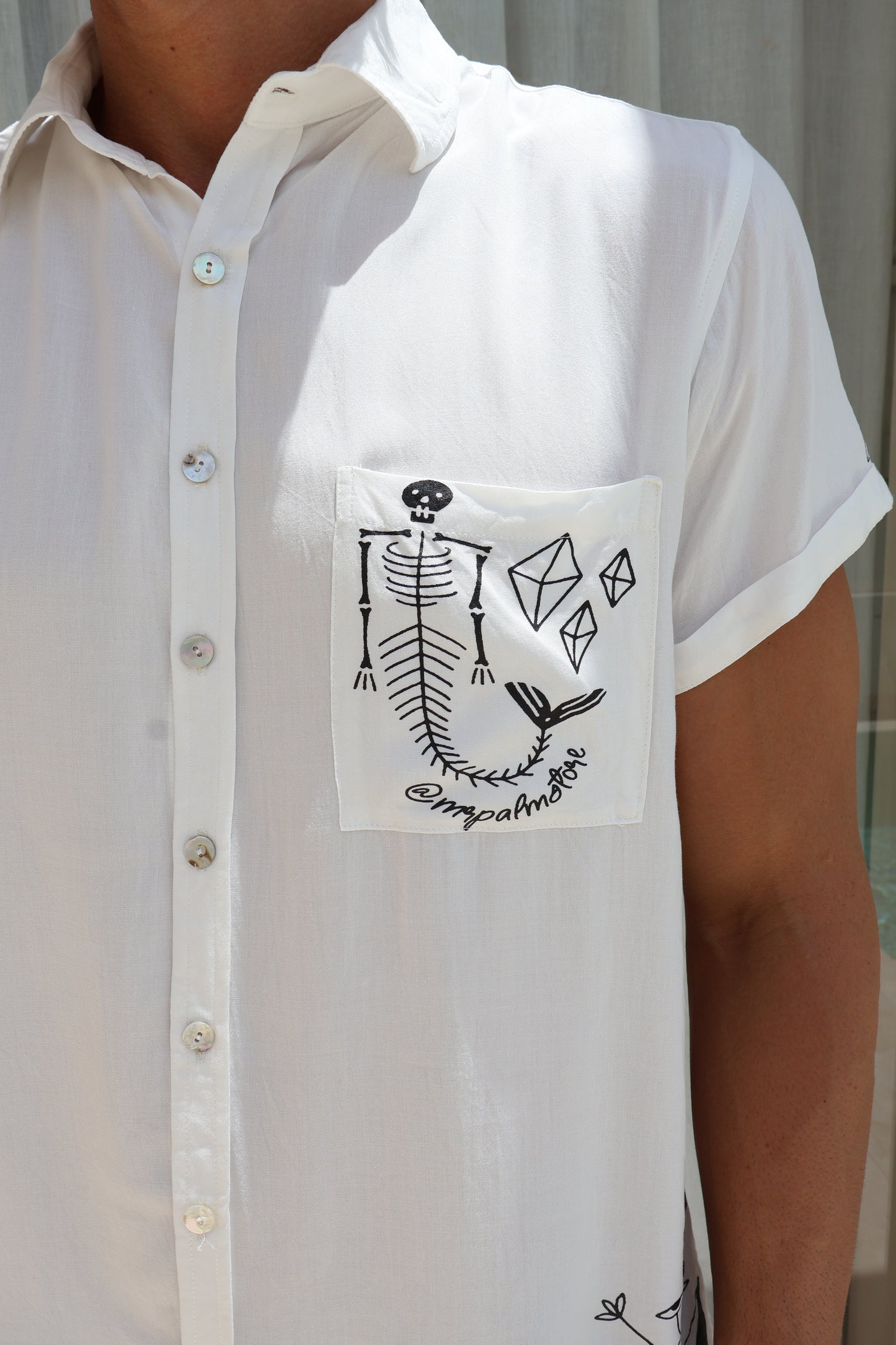 Fishbone Shirt - White