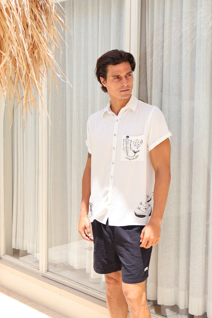 Fishbone Shirt - White