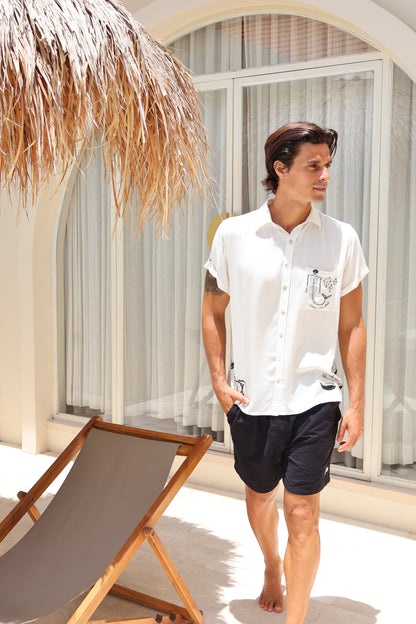 Fishbone Shirt - White