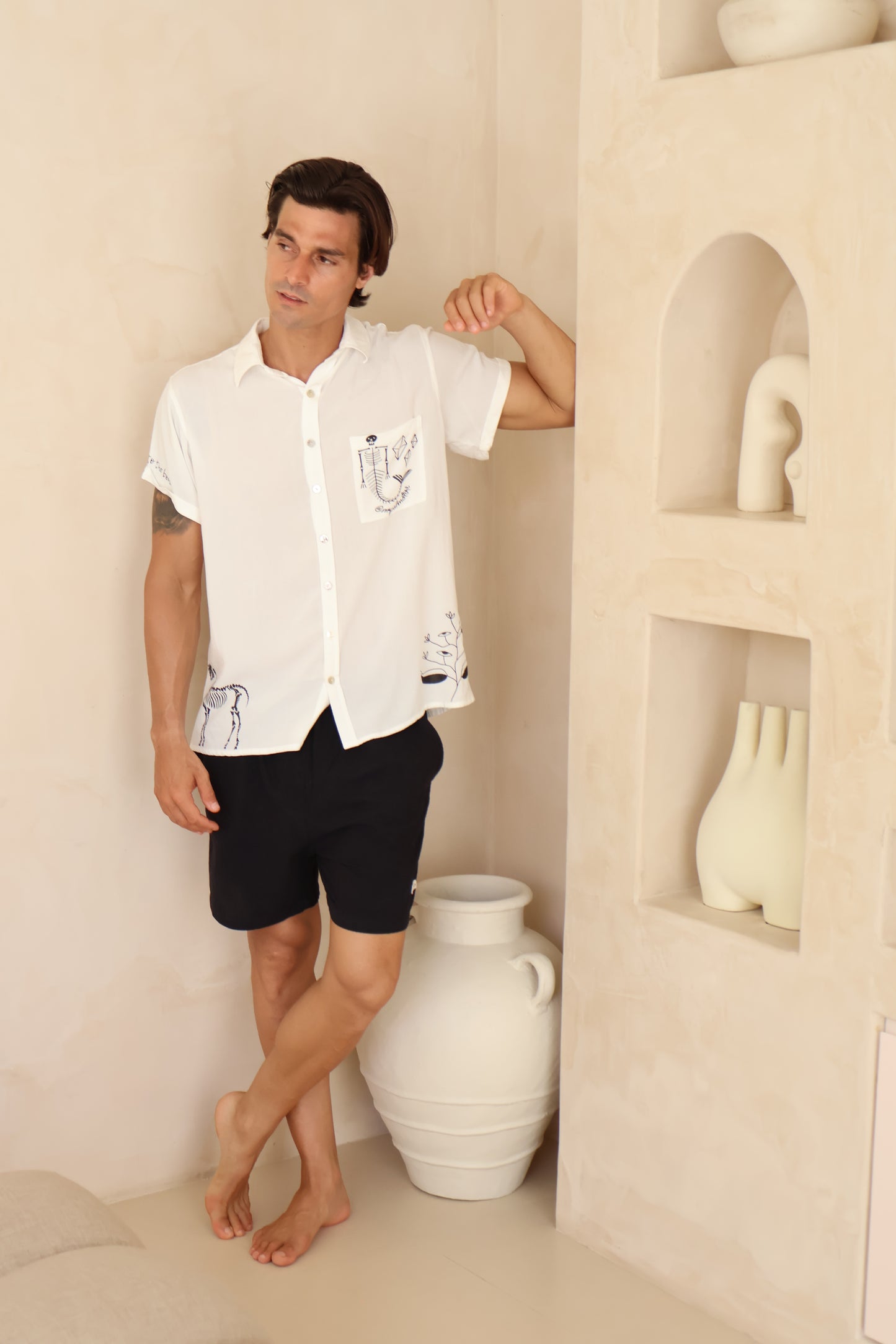 Fishbone Shirt - White