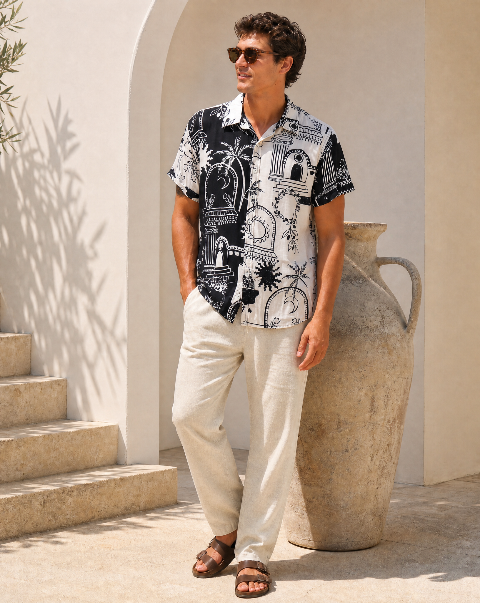 Solea Pant - Natural - Mr Palm