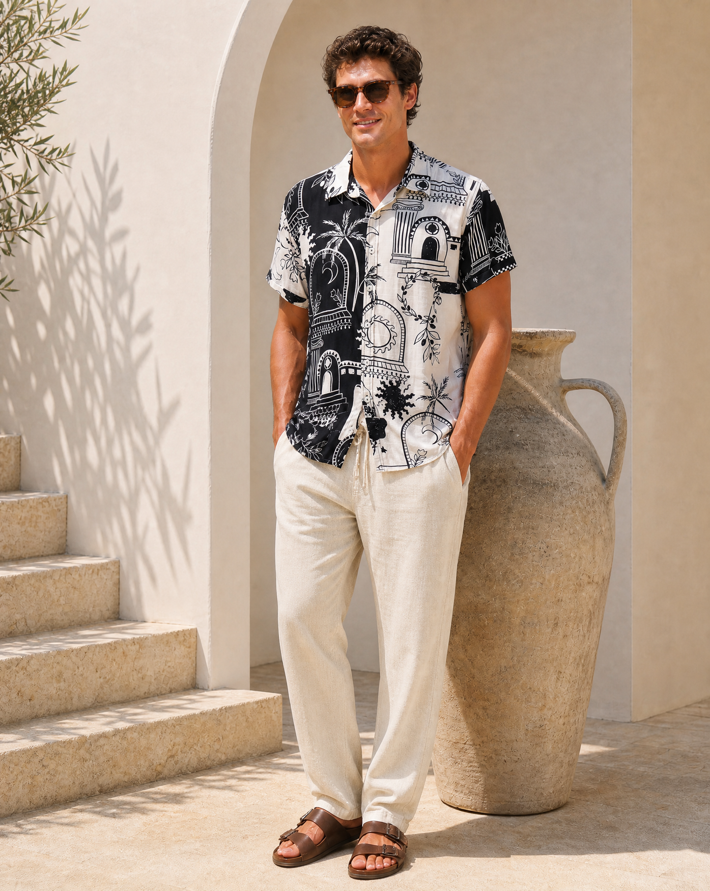 Solea Pant - Natural - Mr Palm