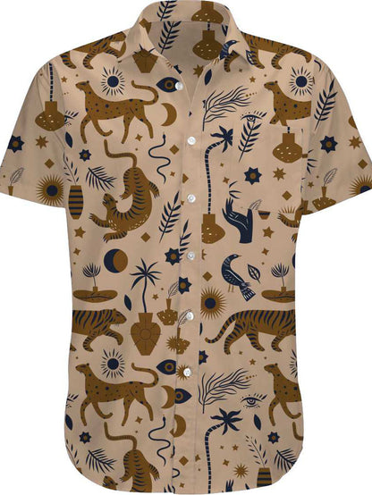 Mens party shirt prowl print