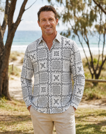 Anton Floral Shirt - Long Sleeve - Mr Palm