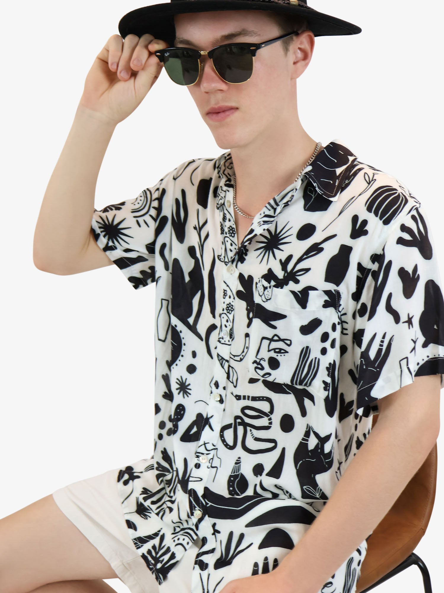 Mens Celeste Party Shirt